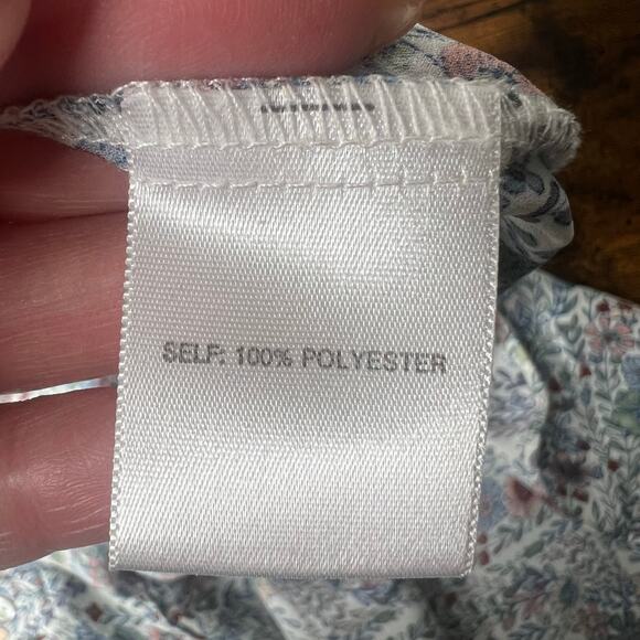 Rose Olive Top Womens 2X Floral Pintuck Flowy Boho Cottagecore Prairie Whimsical - Picture 10 of 10